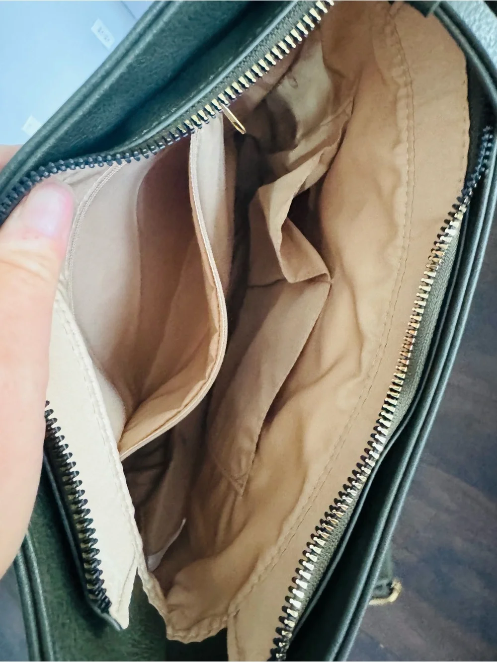 sonoma green crossbody faux leather hobo bag